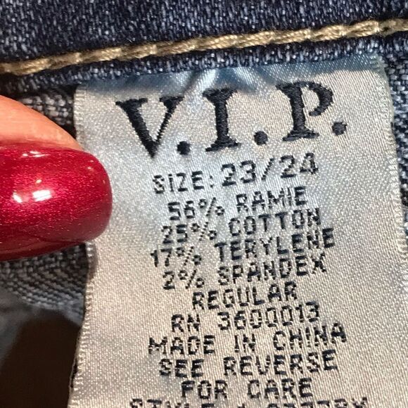 VIP Distressed Jeans Size 23/24 - Picture 6 of 9